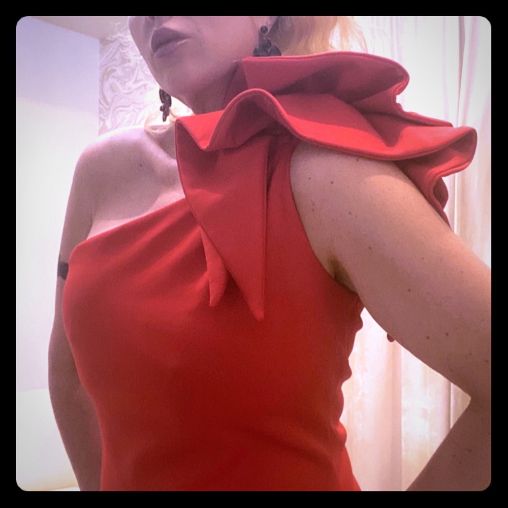🆕 Listing! Betsey & Adam red gown size 14